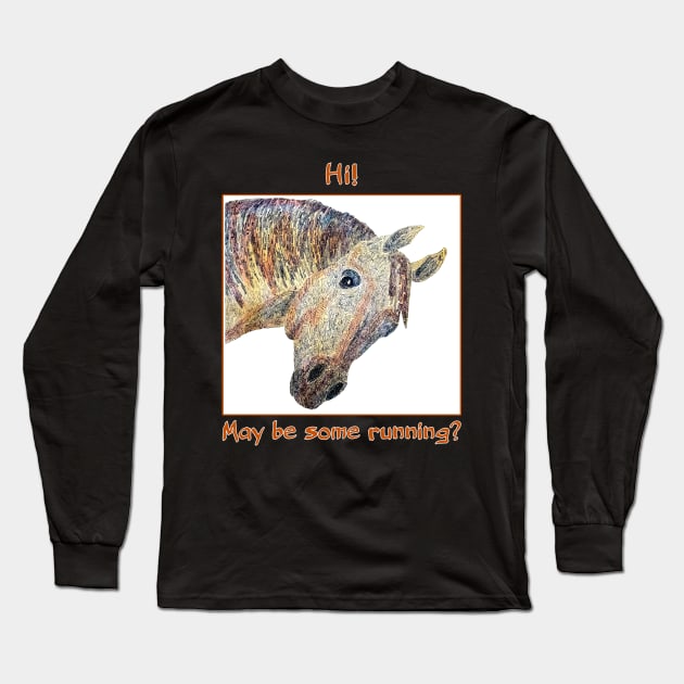 horse Long Sleeve T-Shirt by VicaVeresk